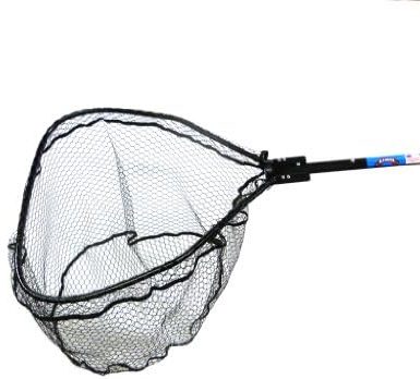 Knotless Flat Bottom Rubber Coated Net with Telescopic Octagon Handle